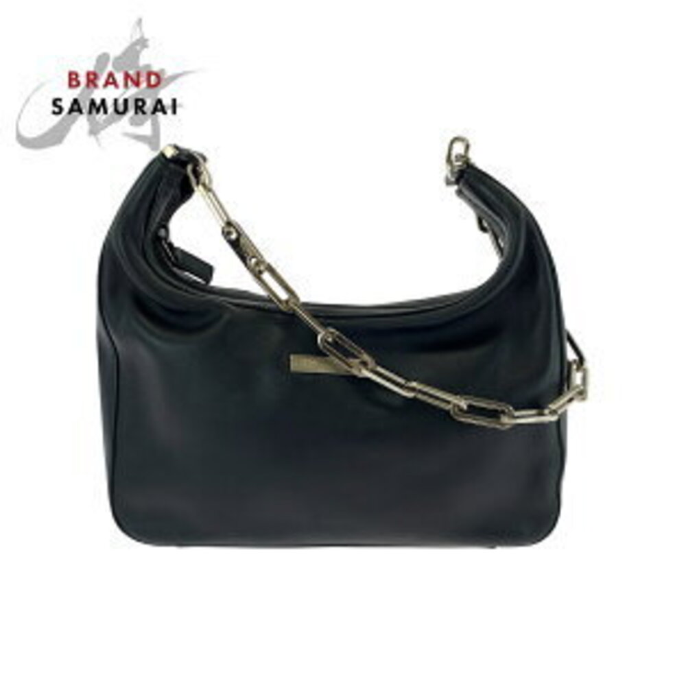 Gucci leather chain bag strap shoulder Hobo black - Picture 2 of 10